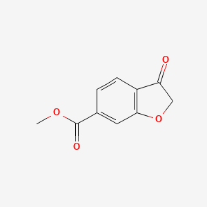 molecular formula C10H8O4 B6597015 Methyl 3-oxo-2,3-dihydrobenzofuran-6-carboxylate CAS No. 1337858-36-2