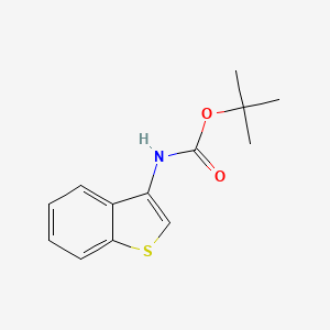molecular formula C13H15NO2S B6597071 tert-Butyl benzo[b]thiophen-3-ylcarbamate CAS No. 89564-05-6