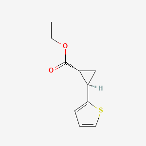 molecular formula C10H12O2S B6597161 rel-Ethyl (1R,2R)-2-(2-thienyl)cyclopropanecarboxylate CAS No. 3979-52-0