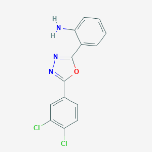 2-[5-(3,4-Dichlorophenyl)-1,3,4-oxadiazol-2-yl]aniline