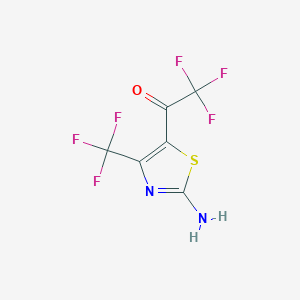 1-[2-amino-4-(trifluoromethyl)-1,3-thiazol-5-yl]-2,2,2-trifluoroethan-1-one