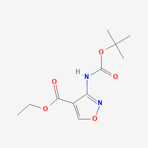 ethyl 3-{[(tert-butoxy)carbonyl]amino}-1,2-oxazole-4-carboxylate