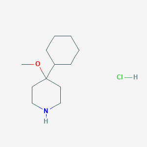 B6597273 4-cyclohexyl-4-methoxypiperidine hydrochloride CAS No. 1394334-25-8