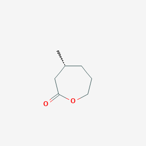 molecular formula C7H12O2 B6597294 (4R)-4-methyloxepan-2-one CAS No. 18951-93-4
