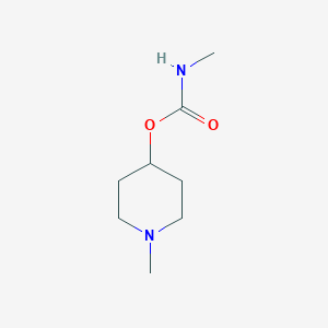 molecular formula C8H16N2O2 B6597339 1-methylpiperidin-4-yl N-methylcarbamate CAS No. 143103-17-7