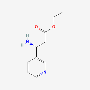 molecular formula C10H14N2O2 B6597347 ethyl (3R)-3-amino-3-(pyridin-3-yl)propanoate CAS No. 149519-97-1