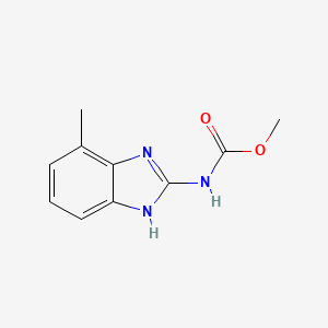 molecular formula C10H11N3O2 B6597401 Methyl (4(or 5)-methyl-1H-benzimidazol-2-yl)carbamate CAS No. 69878-51-9