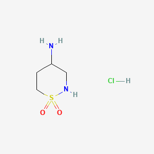 B6597444 4-amino-1lambda6,2-thiazinane-1,1-dione hydrochloride CAS No. 2461773-04-4