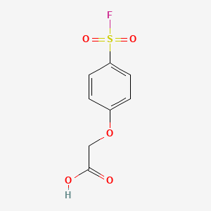molecular formula C8H7FO5S B6597569 2-[4-(fluorosulfonyl)phenoxy]acetic acid CAS No. 34380-54-6