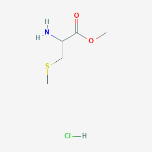 molecular formula C5H12ClNO2S B6597571 methyl 2-amino-3-(methylsulfanyl)propanoate hydrochloride CAS No. 88347-89-1