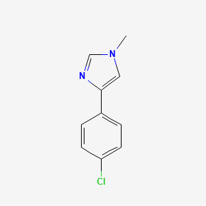 molecular formula C10H9ClN2 B6597657 4-(4-chlorophenyl)-1-methyl-1H-imidazole CAS No. 38980-91-5