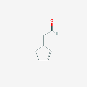 molecular formula C7H10O B6597781 2-Cyclopentene-1-acetaldehyde CAS No. 19656-91-8