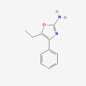 molecular formula C11H12N2O B6597814 5-ethyl-4-phenyl-1,3-oxazol-2-amine CAS No. 33119-67-4