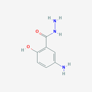 molecular formula C7H9N3O2 B6597875 5-amino-2-hydroxybenzohydrazide CAS No. 5351-18-8