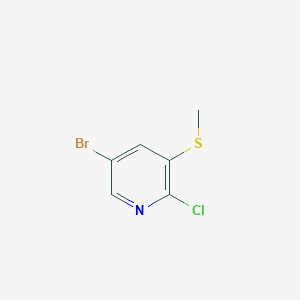 molecular formula C6H5BrClNS B6598049 5-Bromo-2-chloro-3-methylthiopyridine CAS No. 887308-15-8