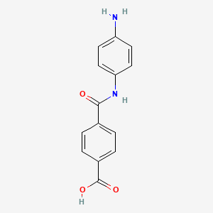 molecular formula C14H12N2O3 B6598290 Benzoic acid, 4-[[(4-aminophenyl)amino]carbonyl]- CAS No. 89846-77-5