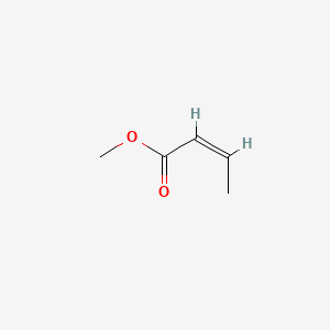molecular formula C5H8O2 B6598298 2-Butenoic acid, methyl ester, (Z)- CAS No. 4358-59-2