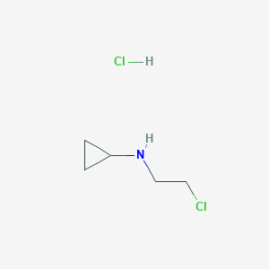 molecular formula C5H11Cl2N B6598316 N-(2-chloroethyl)cyclopropanamine hydrochloride CAS No. 918633-67-7