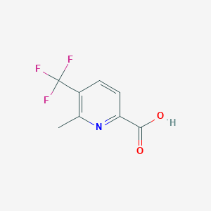molecular formula C8H6F3NO2 B6598350 6-Methyl-5-(trifluoromethyl)picolinic acid CAS No. 855916-28-8