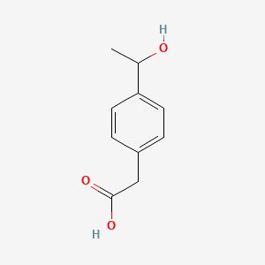 molecular formula C10H12O3 B6598445 [4-(1-Hydroxyethyl)phenyl]acetic acid CAS No. 855935-31-8