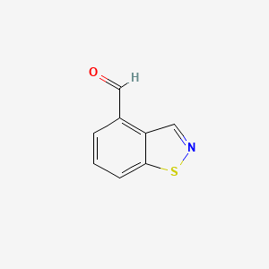 molecular formula C8H5NOS B6598630 Benzo[d]isothiazole-4-carbaldehyde CAS No. 1379259-81-0