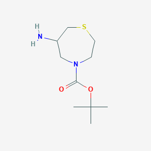 molecular formula C10H20N2O2S B6598655 tert-butyl 6-amino-1,4-thiazepane-4-carboxylate CAS No. 1784394-67-7