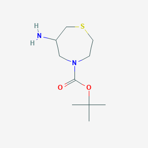 B6598655 tert-butyl 6-amino-1,4-thiazepane-4-carboxylate CAS No. 1784394-67-7