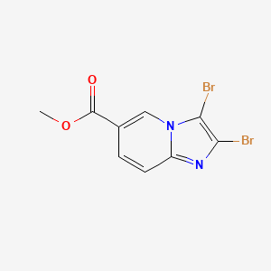 molecular formula C9H6Br2N2O2 B6598675 methyl 2,3-dibromoimidazo[1,2-a]pyridine-6-carboxylate CAS No. 1803566-89-3