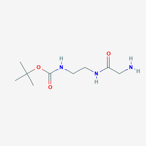 molecular formula C9H19N3O3 B6598690 [2-(2-Amino-acetylamino)-ethyl]-carbamic acid tert-butyl ester CAS No. 1146298-55-6