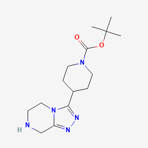 molecular formula C15H25N5O2 B6598886 tert-butyl4-{5H,6H,7H,8H-[1,2,4]triazolo[4,3-a]pyrazin-3-yl}piperidine-1-carboxylate CAS No. 1794557-73-5