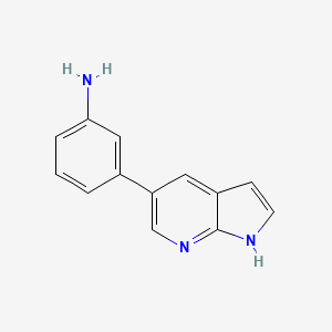 molecular formula C13H11N3 B6598898 3-(1H-Pyrrolo[2,3-b]pyridin-5-yl)aniline CAS No. 611205-04-0