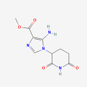 molecular formula C10H12N4O4 B6598941 methyl 5-amino-1-(2,6-dioxopiperidin-3-yl)-1H-imidazole-4-carboxylate CAS No. 1967251-32-6