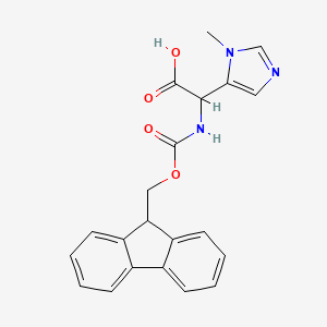 2-({[(9H-fluoren-9-yl)methoxy]carbonyl}amino)-2-(1-methyl-1H-imidazol-5-yl)acetic acid