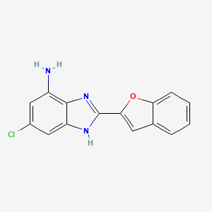 2-(1-benzofuran-2-yl)-5-chloro-1H-1,3-benzodiazol-7-amine