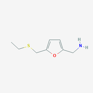 molecular formula C8H13NOS B6598966 (5-[(ETHYLSULFANYL)METHYL]FURAN-2-YL)METHANAMINE CAS No. 1564634-10-1