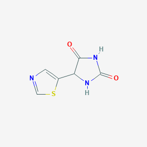molecular formula C6H5N3O2S B6598968 5-(1,3-thiazol-5-yl)imidazolidine-2,4-dione CAS No. 1564880-90-5