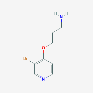 3-[(3-bromopyridin-4-yl)oxy]propan-1-amine