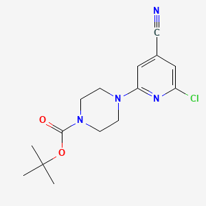 tert-butyl 4-(6-chloro-4-cyanopyridin-2-yl)piperazine-1-carboxylate
