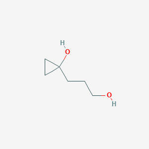 molecular formula C6H12O2 B6599147 1-(3-hydroxypropyl)cyclopropan-1-ol CAS No. 321916-68-1