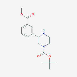 molecular formula C17H24N2O4 B6599389 Tert-butyl 3-(3-(methoxycarbonyl)phenyl)piperazine-1-carboxylate CAS No. 1381089-07-1