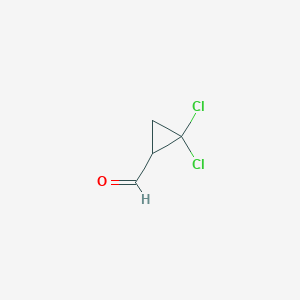 molecular formula C4H4Cl2O B6599422 2,2-dichlorocyclopropane-1-carbaldehyde CAS No. 20414-46-4