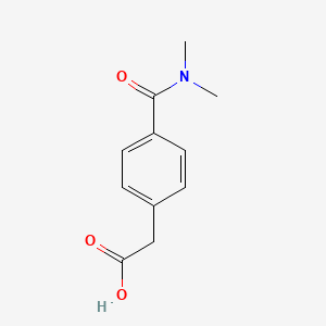molecular formula C11H13NO3 B6599677 2-[4-(dimethylcarbamoyl)phenyl]acetic acid CAS No. 883715-27-3