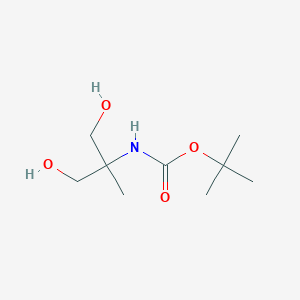 molecular formula C9H19NO4 B6599733 Carbamic acid, [2-hydroxy-1-(hydroxymethyl)-1-methylethyl]-, 1,1-dimethylethyl CAS No. 391200-37-6