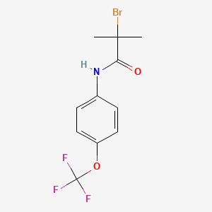 2-bromo-2-methyl-N-[4-(trifluoromethoxy)phenyl]propanamide