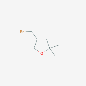 molecular formula C7H13BrO B6599831 4-(Bromomethyl)-2,2-dimethyltetrahydrofuran CAS No. 1450932-11-2