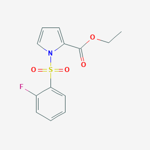 Ethyl 1-(2-fluorophenyl)sulfonylpyrrole-2-carboxylate