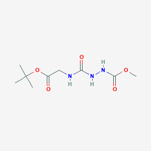 molecular formula C9H17N3O5 B6600490 tert-butyl 2-[({[(methoxycarbonyl)amino]amino}carbonyl)amino]acetate CAS No. 1955507-24-0