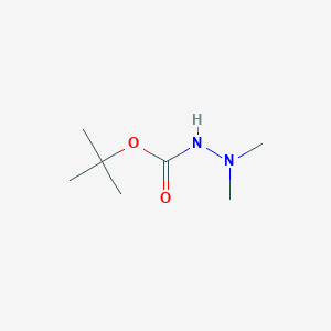 molecular formula C7H16N2O2 B066005 tert-Butyl 2,2-dimethylhydrazine-1-carboxylate CAS No. 160513-29-1