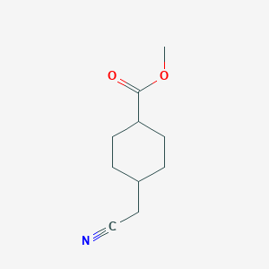 molecular formula C10H15NO2 B6600734 Methyl trans-4-(Cyanomethyl)cyclohexanecarboxylate CAS No. 2107832-31-3