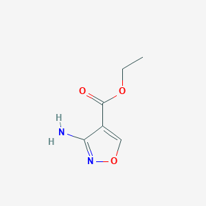 molecular formula C6H8N2O3 B066008 Ethyl 3-aminoisoxazole-4-carboxylate CAS No. 182424-36-8